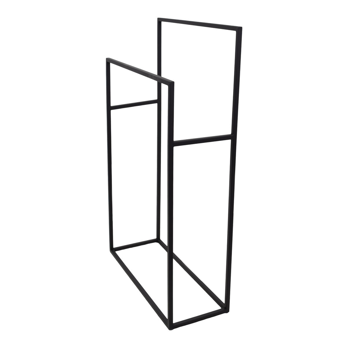 HANDTUCHSTÄNDER Fester Schwarz - Schwarz, Metall (50/83/20cm) - LOFT42