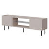 TV-LOWBOARD Lucca 180 2D EF - Kaschmir/Schwarz, Holz/Holzwerkstoff (181/59/40cm) - MIRJAN24