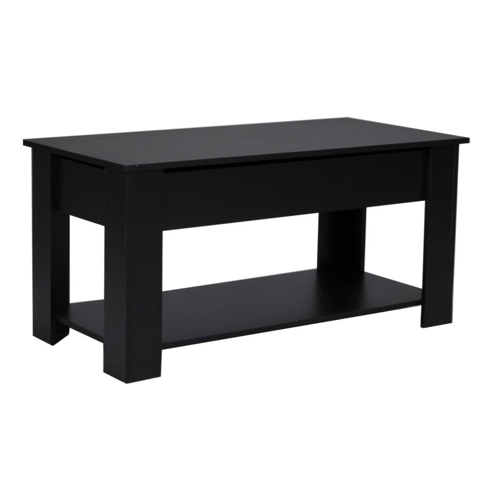 COUCHTISCH UTAH / 100x50cm - Schwarz - Schwarz, Holzwerkstoff (104/62/74cm) - Weber Industries