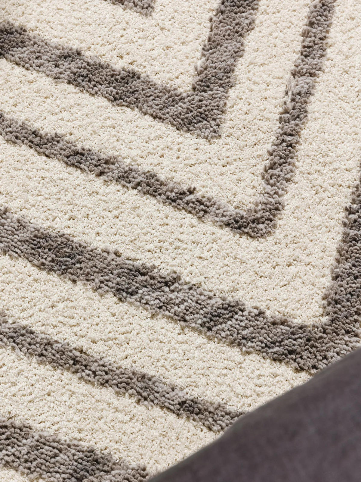 TEPPICH Junis Cream 160/230 cm - Creme, Naturmaterialien/Textil (160/230cm) - benuta