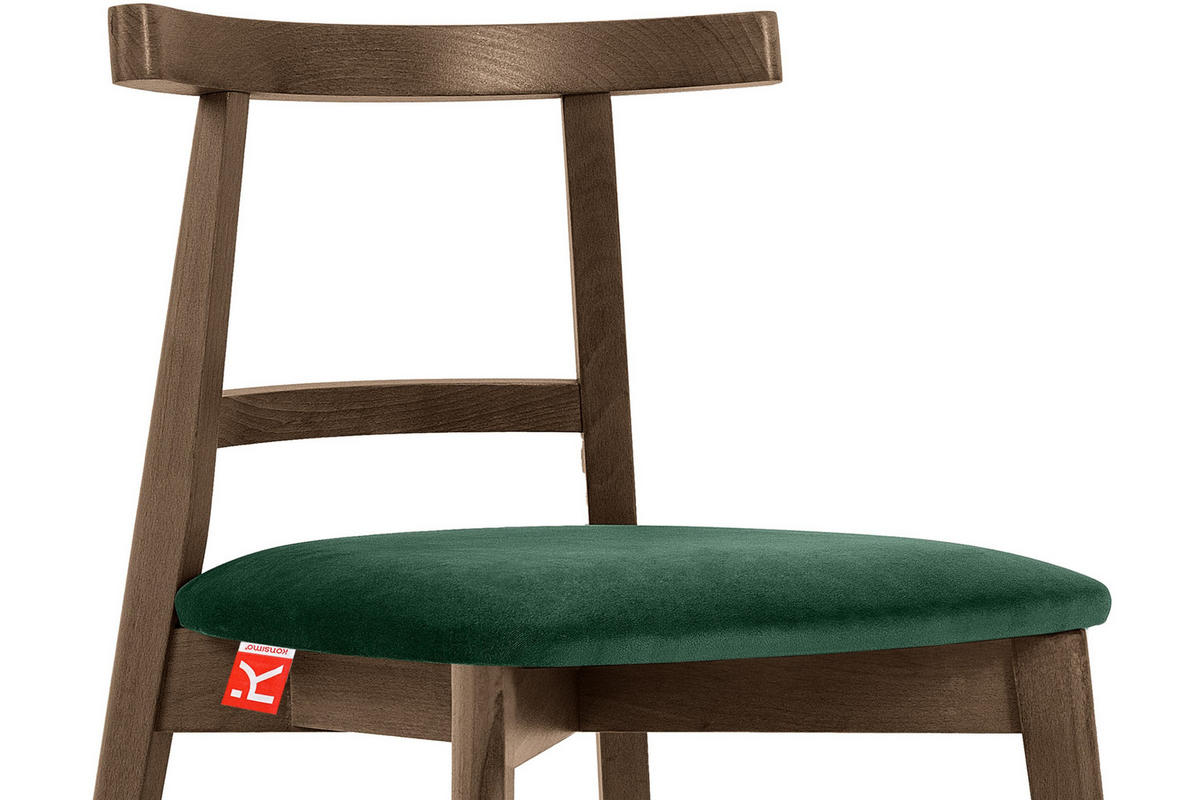 ESSTISCHSTÜHLE LILIO 2 St Vintage, Dunkelgrün / Lefkas-Eiche - Dunkelgrün/Eichefarben, Holz/Textil (47/76/45cm) - KONSIMO®