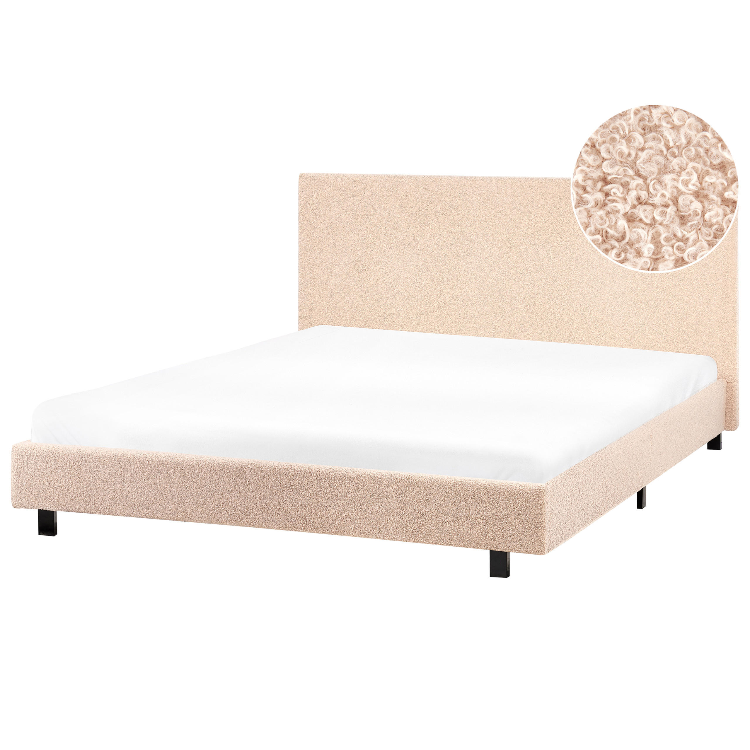 WASSERBETT 140x200 cm Beige Albi - Beige, Textil (140/200cm) - Beliani