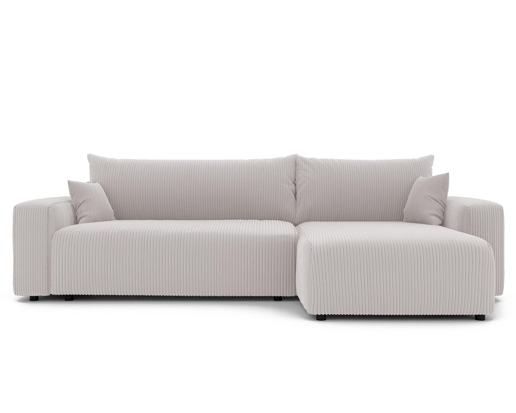 ECKSOFA mit Schlaffunktion und Bettkasten, Beige - Beige, Holzwerkstoff/Textil (145/278cm) - Idohome