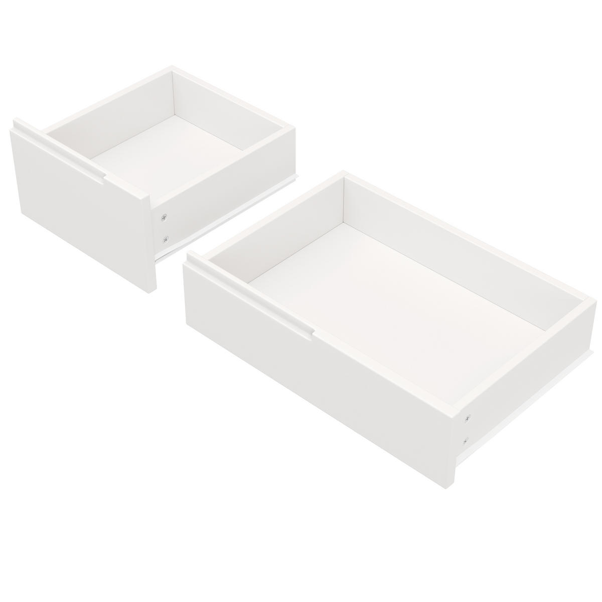 KÜCHENWAGEN 122x74.5x91.5cm Weiß mit 8 Schubladen & 5 Rollen - Weiß, Holzwerkstoff (122/91.5/74.5cm) - Modfu