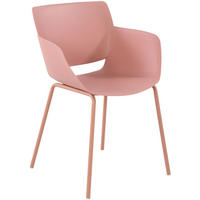 STUHL Kunststoff Pink - Pink, Kunststoff/Metall (58/80/54cm) - CLP