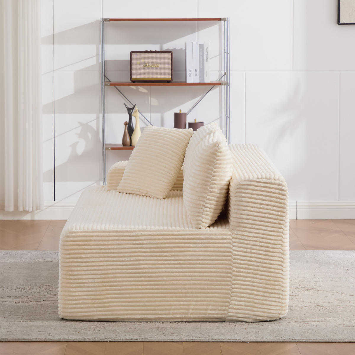 SOFAELEMENT 172/99/74.5 cm Elfenbein Chenillestoff - Ecru, Textil (99/74.5/172cm) - Oxeza
