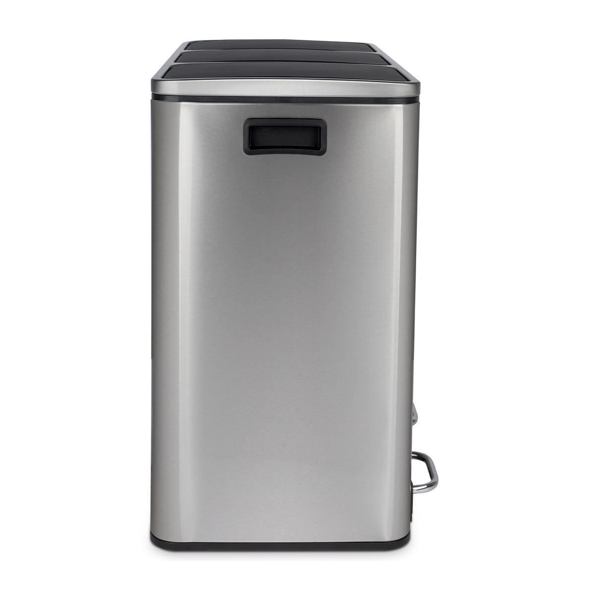 RECYCLINGMÜLLEIMER 54L, 3x18L Behälter - Edelstahl N°982 - Silberfarben, Metall (61.5/56/34.5cm) - Les Collectors