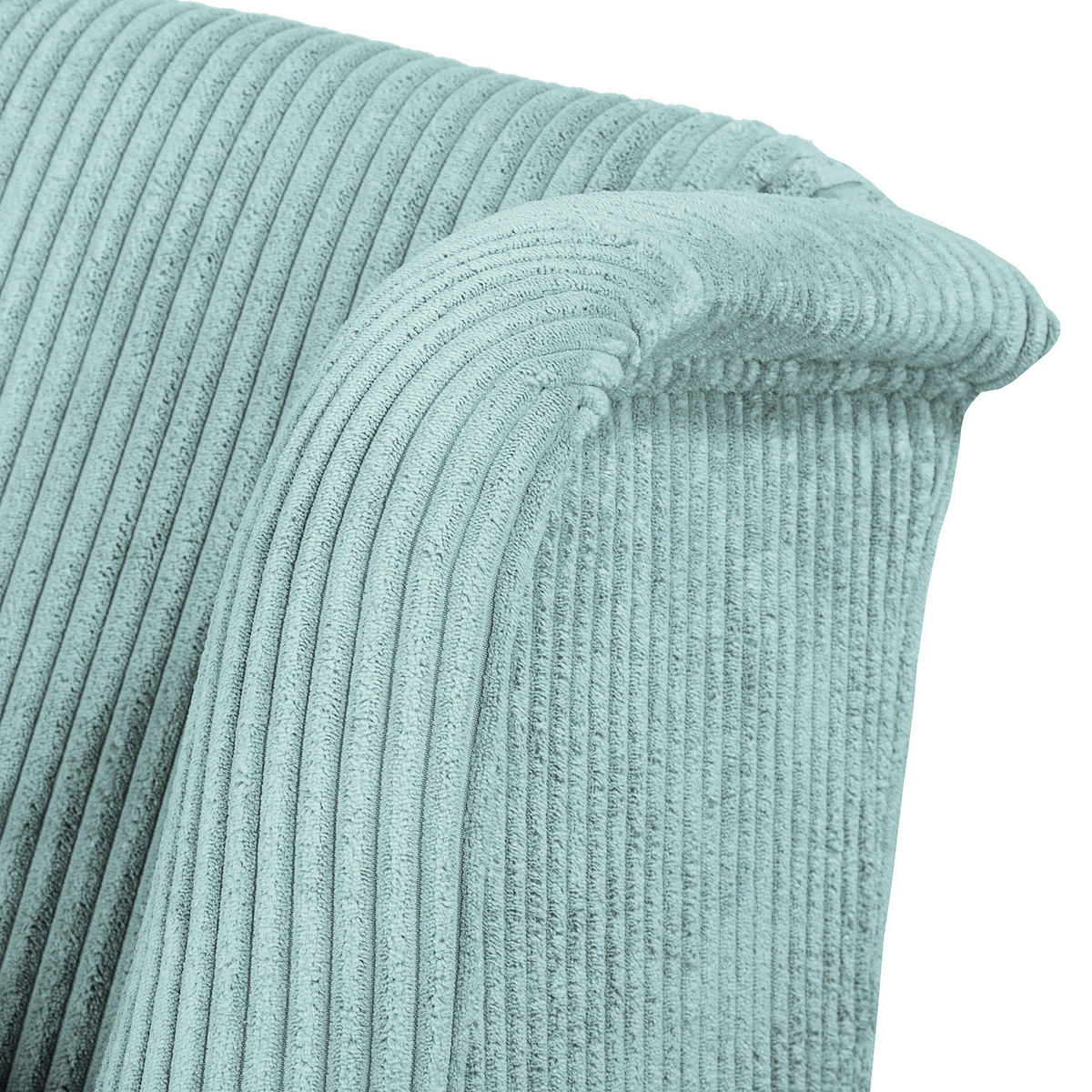 XXL SESSEL - Cord - Hellblau, Holz/Textil (135/100/128cm) - home24
