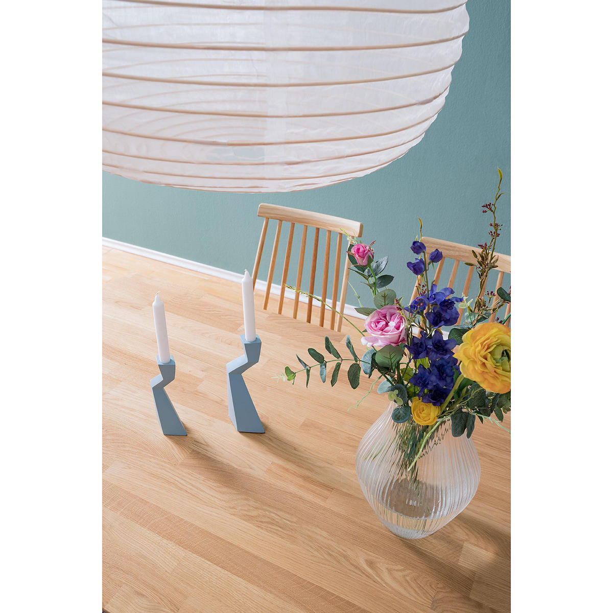 ESSTISCH - Eiche massiv - Eichefarben, Holz (90/120/75cm) - home24