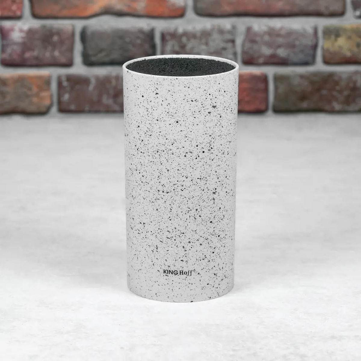 MESSERBLOCK Silber 22/11/22 cm KH1092 - Silberfarben, Kunststoff (11/22/22cm) - Kinghoff 