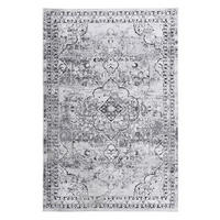 FLACHWEBETEPPICH Orelia 195x280 cm - Silberfarben, Textil (195/280cm) - Gino Falcone