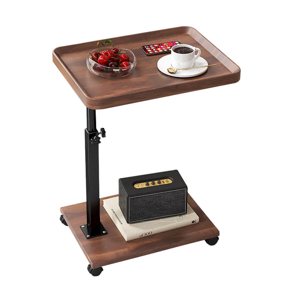 BEISTELLTISCH C-Form 40/30/45-80 cm höhenverstellbar Braun - Braun, Holz (30/40/80cm) - Kaket