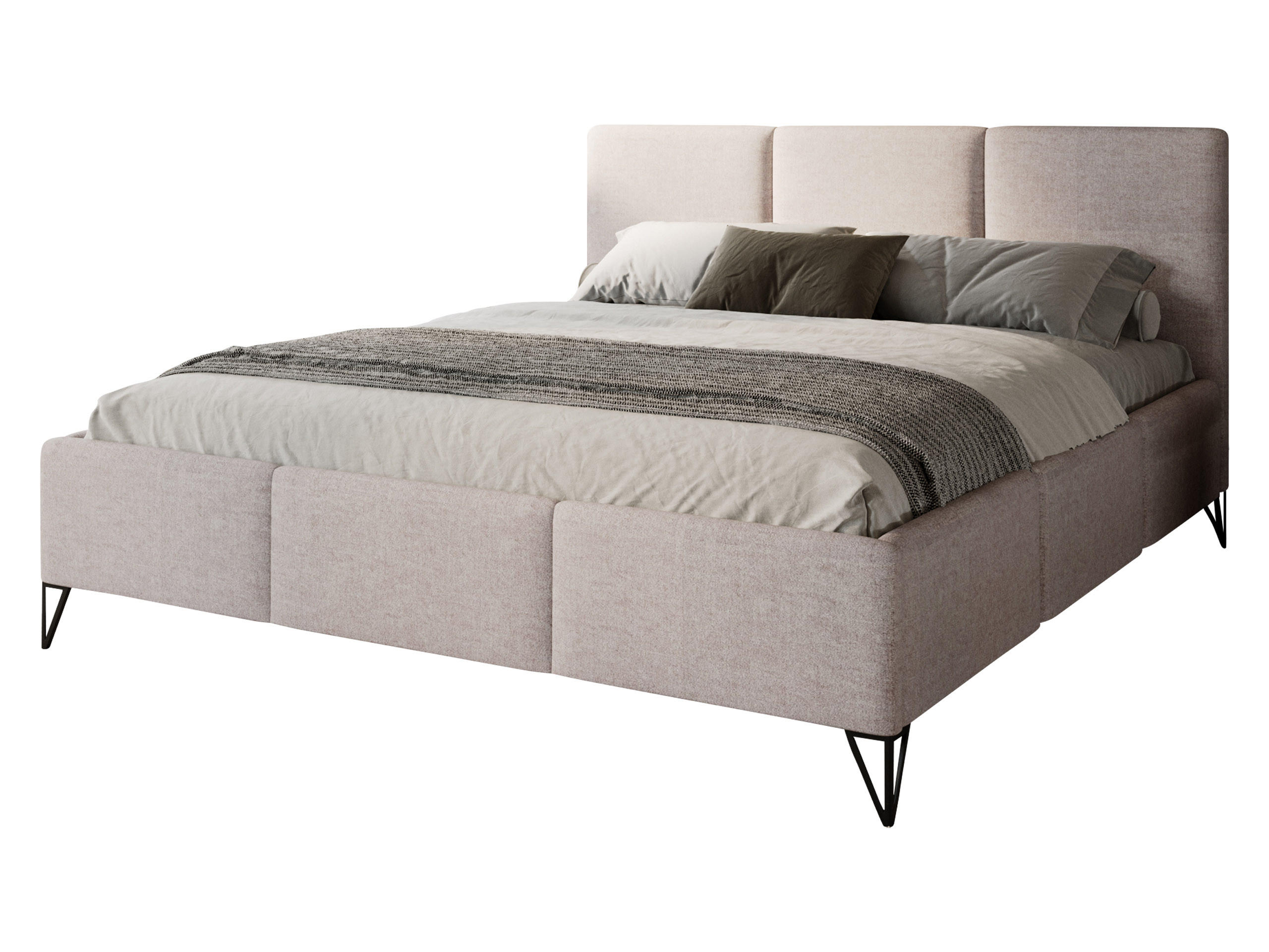 POLSTERBETT Loren - Beige, Holz/Holzwerkstoff (200/200cm) - MIRJAN24