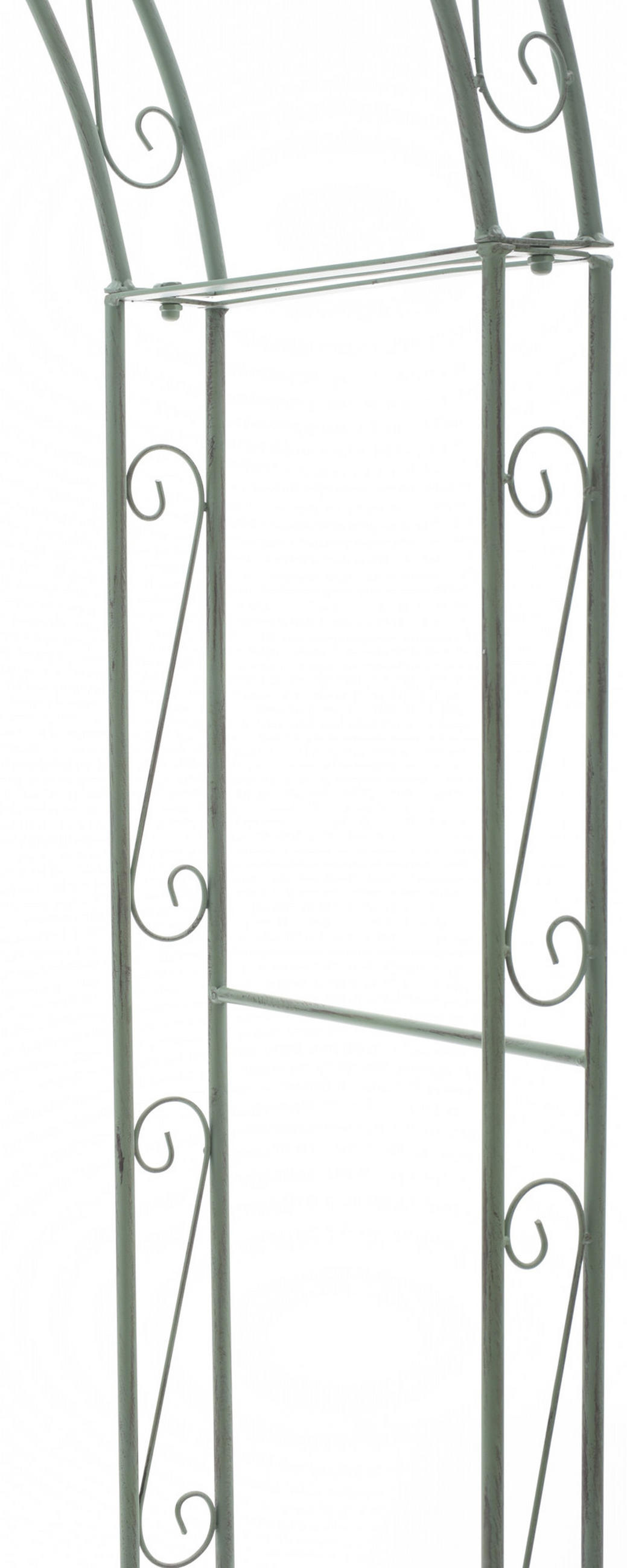 ROSENBOGEN Metall Antik-Grün - Grün, Metall (147/264/37cm) - CLP