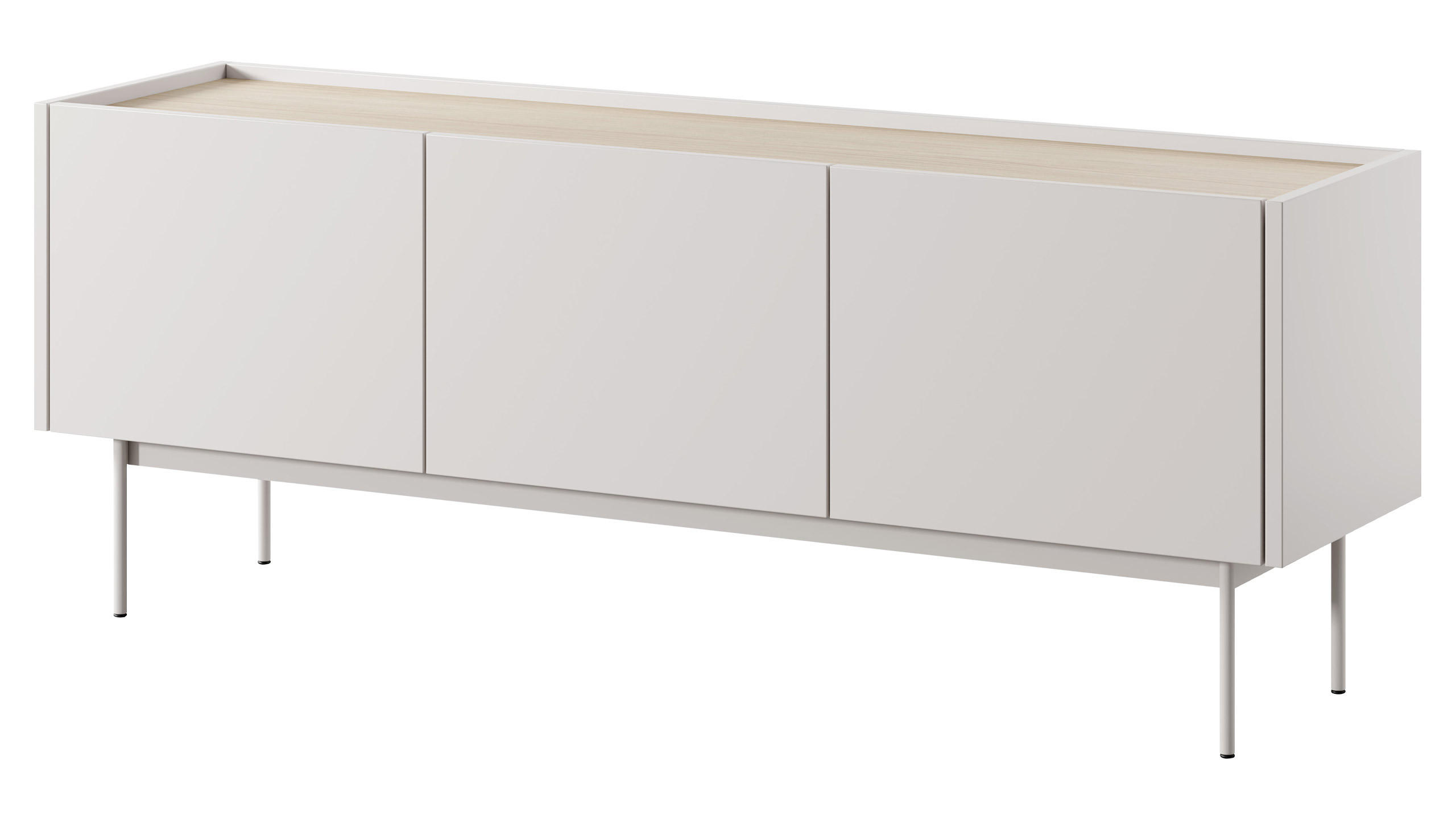 TV-ELEMENT Color RTV144 - Creme, Holzwerkstoff/Metall (144/55/37cm) - MIRJAN24
