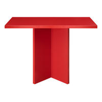 ESSTISCH Quadratischer mit laminiertem , 100/100 cm, Rot - Rot, Holzwerkstoff (100/100/75cm) - RNT By Really Nice Things