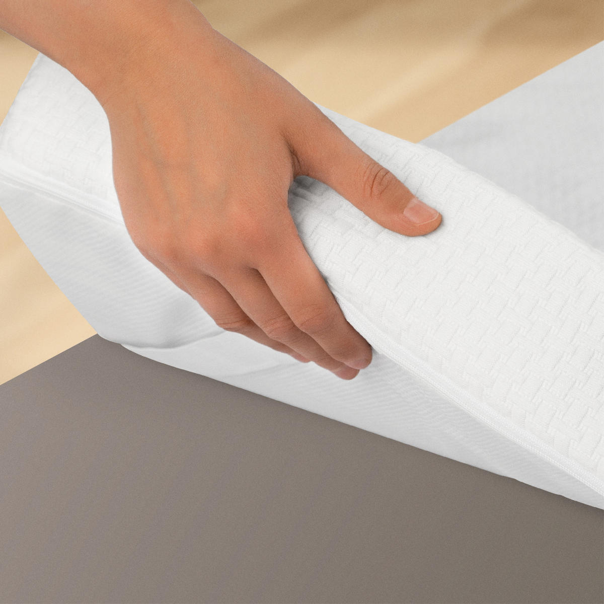 TOPPER BeauNuit MT Lu/ 7/140/200 cm - Weiß, Textil (140/200cm) - Beautissu 