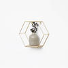 WANDREGAL Sechseckiges aus Metall - 25 x 28,5 cm - Gold - Goldfarben, Metall (28.5/25/10.5cm) - IVOL