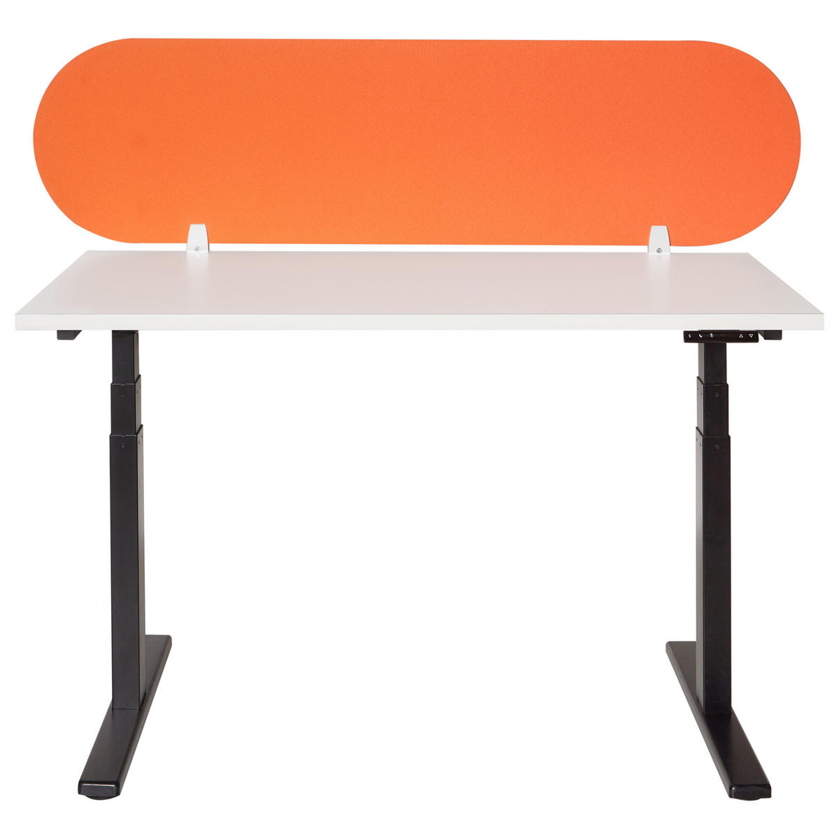 DĚLICÍ STĚNA NA STŮL 160/40 cm Oranžová Sparky - pomerančová, textil (160/40/1cm) - Beliani