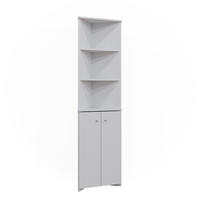 BADSCHRANK Fynn Weiß 51.5 x 175 cm Eckschrank mit 2 Türen - Weiß, Holzwerkstoff (51.5/175/35.6cm) - Vicco