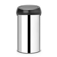 ABFALLEIMER Touch Bin, Stahl, Brilliant Steel, 60 L - Silberfarben, Metall (41.5/73/41cm) - Brabantia