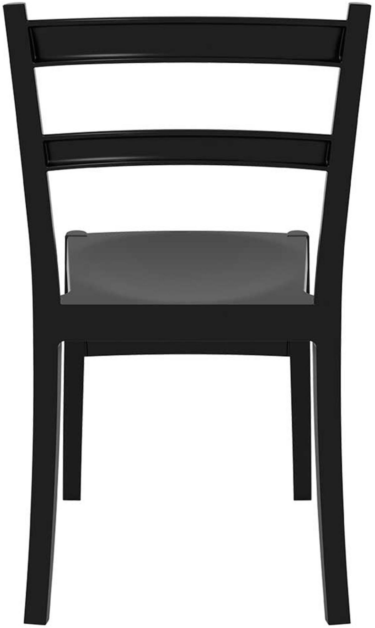 GARTENSTUHL Kunststoff schwarz - Schwarz, Kunststoff (45/85/51cm) - CLP