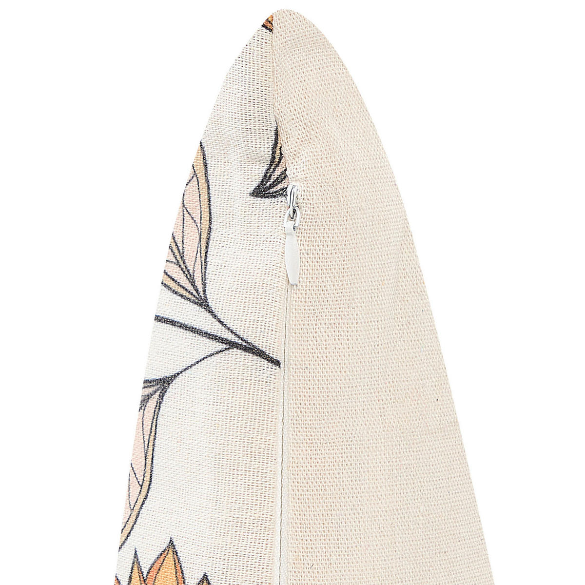 DEKOKISSEN 2er-Set Cremeweiß 45/45 cm Tuberose - Ecru, Textil (45/45cm) - Beliani