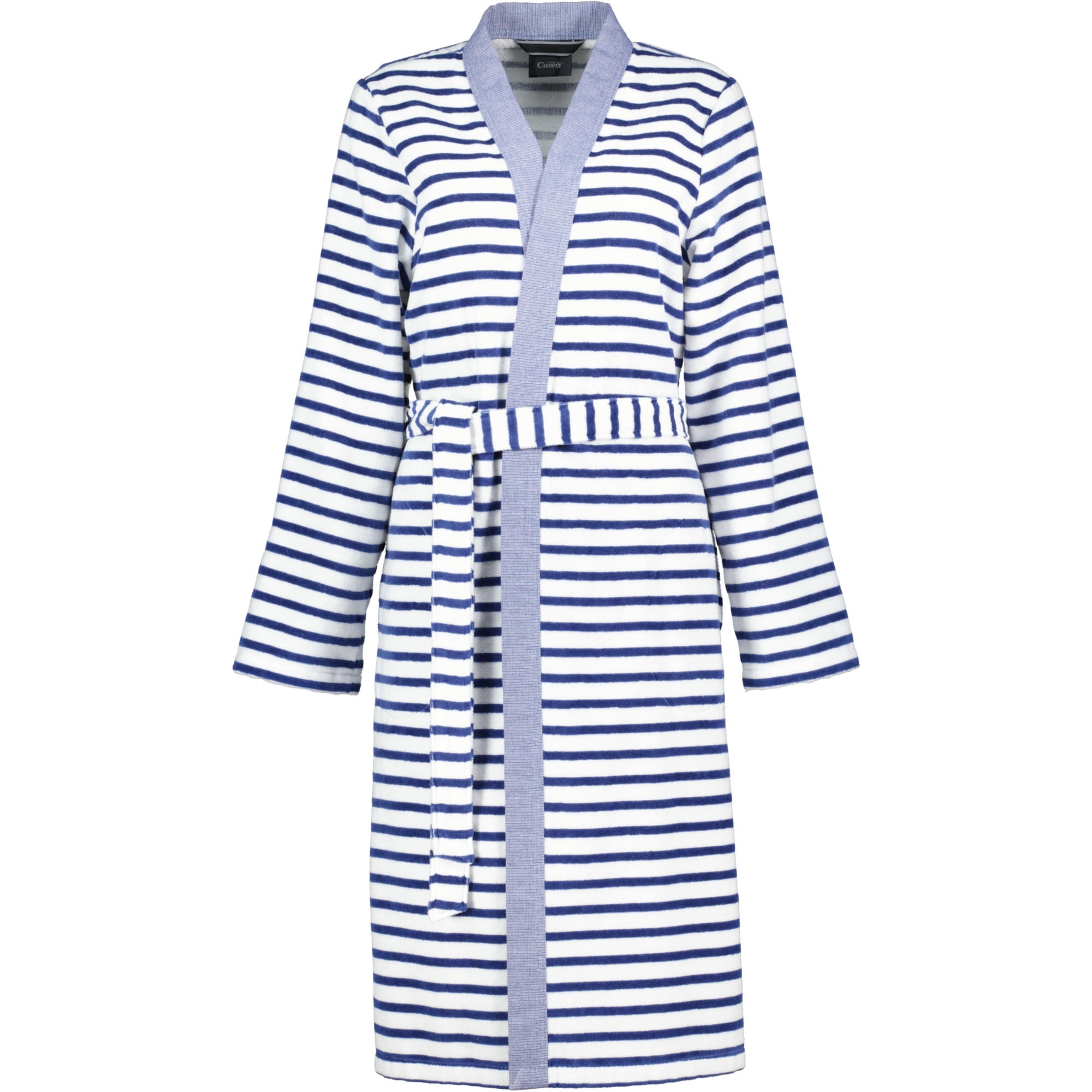 BADEMANTEL DAMEN KIMONO BRETON 6595 NAVY - 16 - Blau, Textil (Lnull) - Cawoe