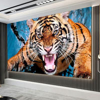 DIAMOND Painting Set Tiger 100x40cm - Multicolor, Papier (40/0.5cm)