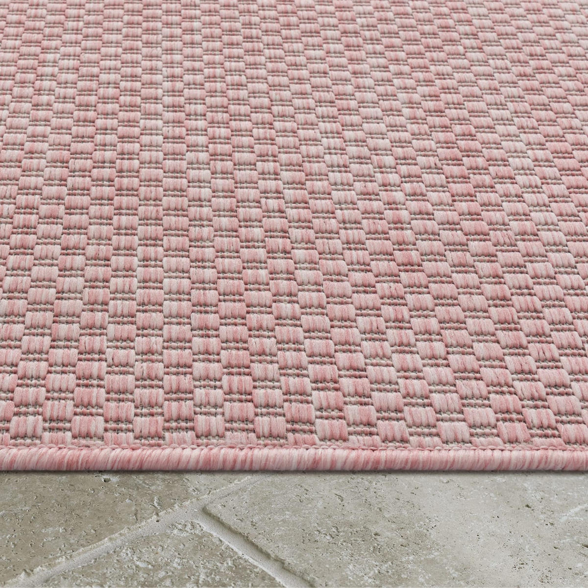 OUTDOORTEPPICH Rosa 60 x 100 cm - Rosa, Kunststoff (60/100cm) - TT Home