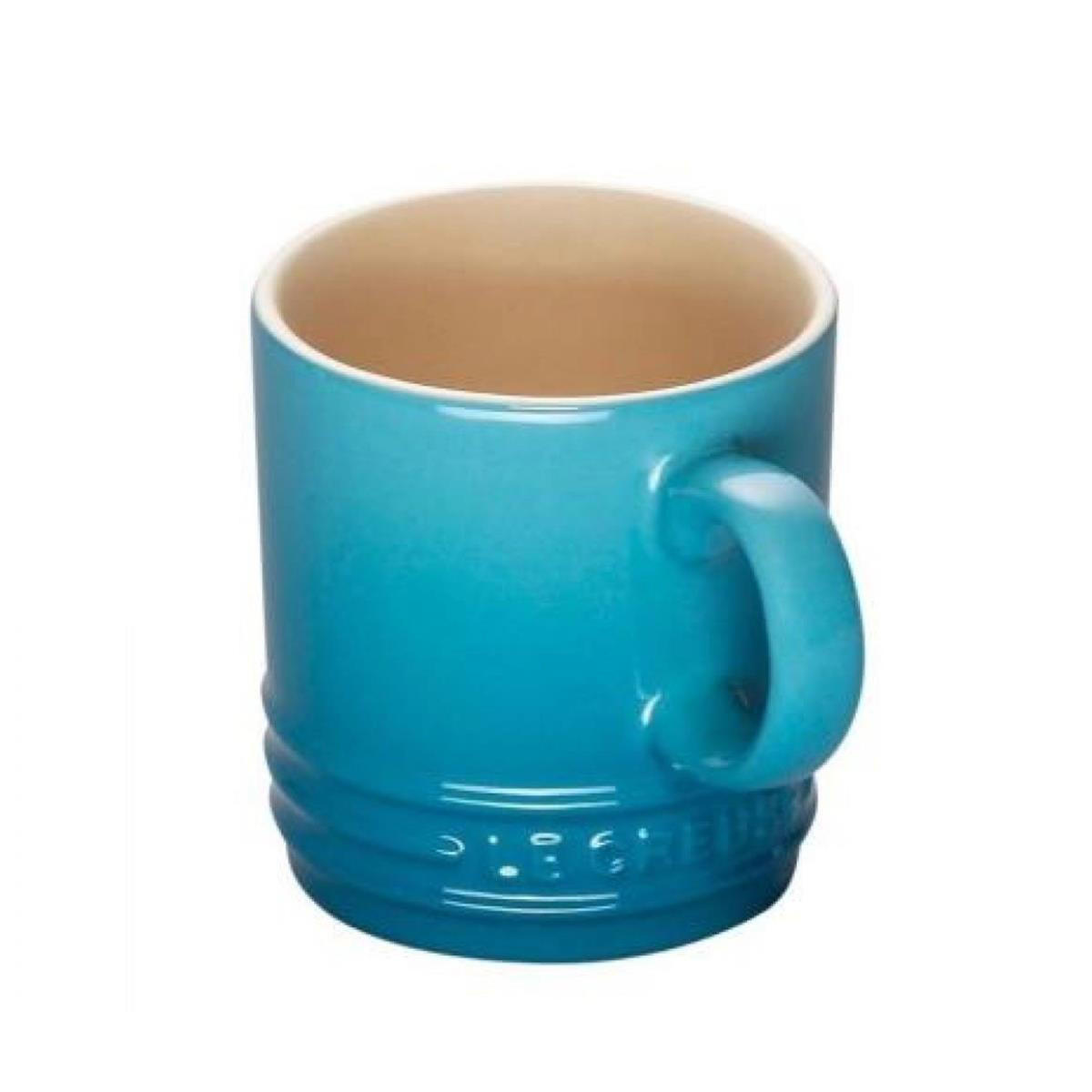 BECHER Karibik Blau 350 ml - Weiß, Keramik (0.35L) - Le Creuset