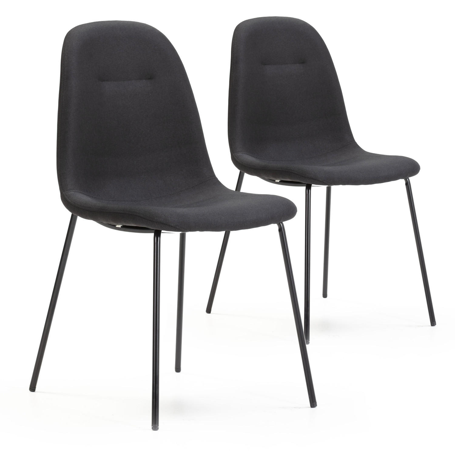 SET de 2 scaune Brenda Negru