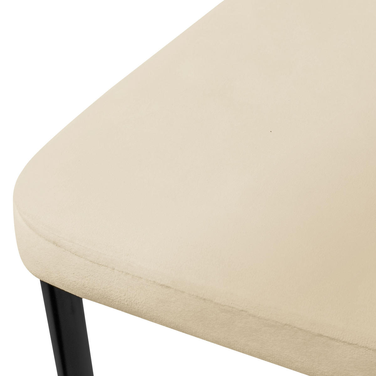 ESSZIMMERSTUHL Taupe 4er Set - Creme, Metall (42/97/42cm) - ML-DESIGN