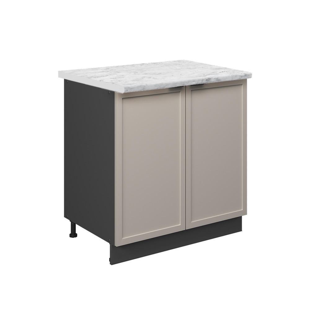 Vicco SPODNÍ SKŘÍŇKA KUCHYŇSKÉ LINKY Fame-Line, GreyBeige/Antracit, 80 cm pracovná doska Mramor