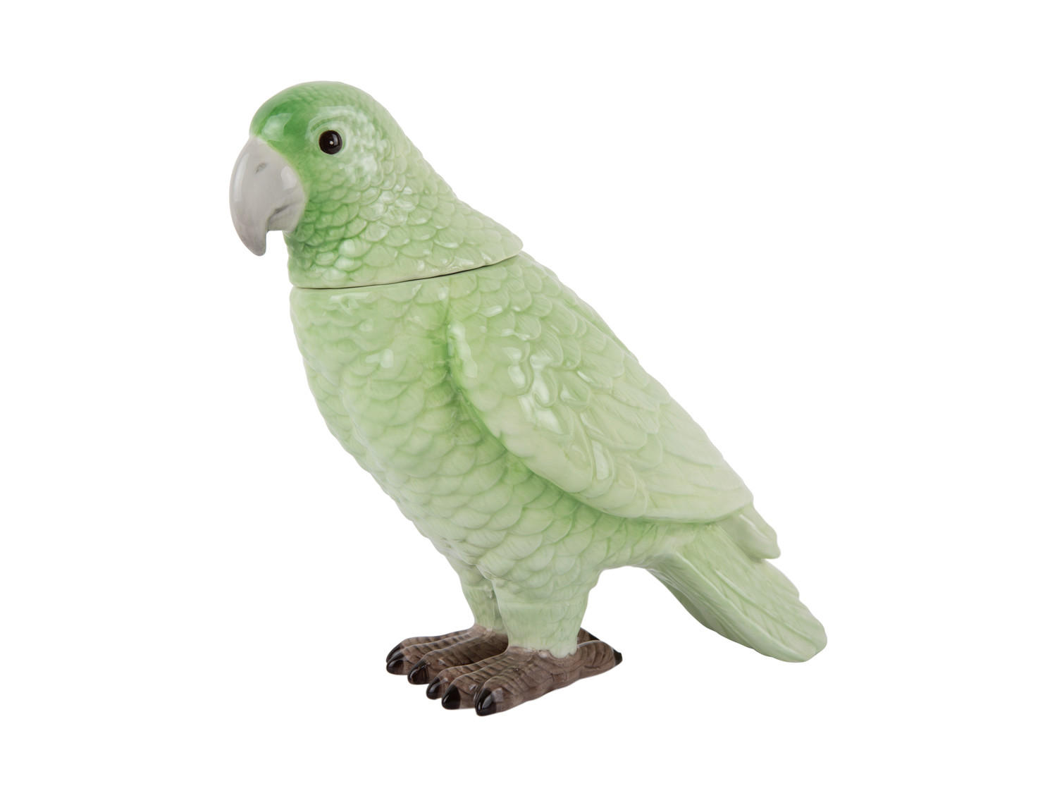 AUFBEWAHRUNGSBOX Bird 22/11/20 cm - Grün, Keramik (11/20/22cm) - Present Time