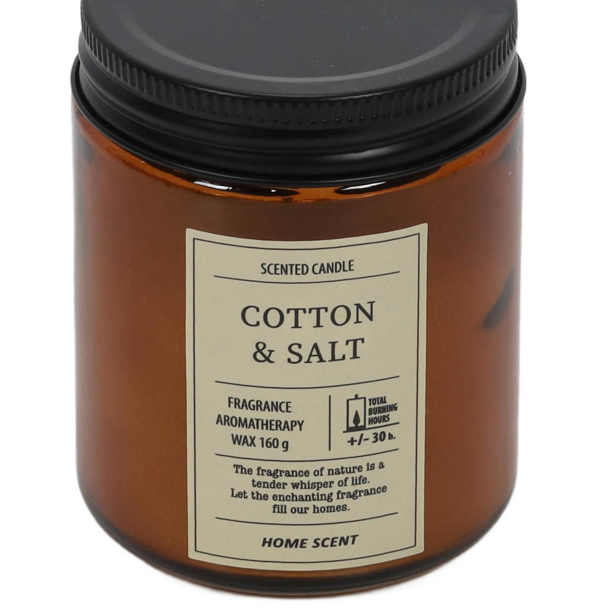 DUFTKERZE 30 Std. Brenndauer Home Scent 7,2/7,2/8,8 cm - Braun, Paraffin (7.2/8.8cm) - Home Styling Collection