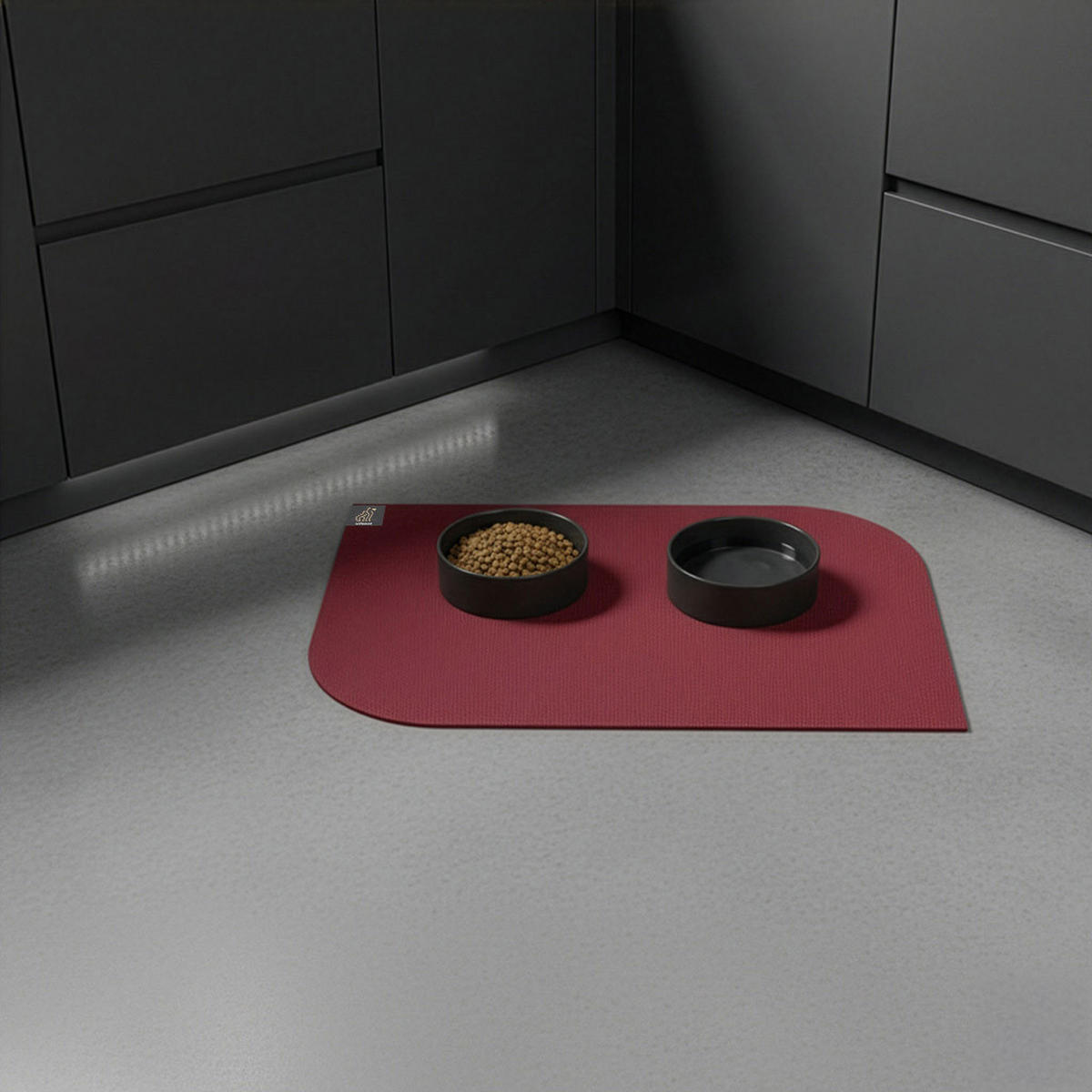 NAPFUNTERLAGE, Öko-Tex, Blattform Rot 60 x 90 cm - Rot, Textil (90/60cm) - SANOZOO