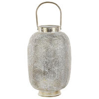 FELINAR metal 40 cm auriu Lantau - alb/auriu, metal (25/40/25cm) - Beliani