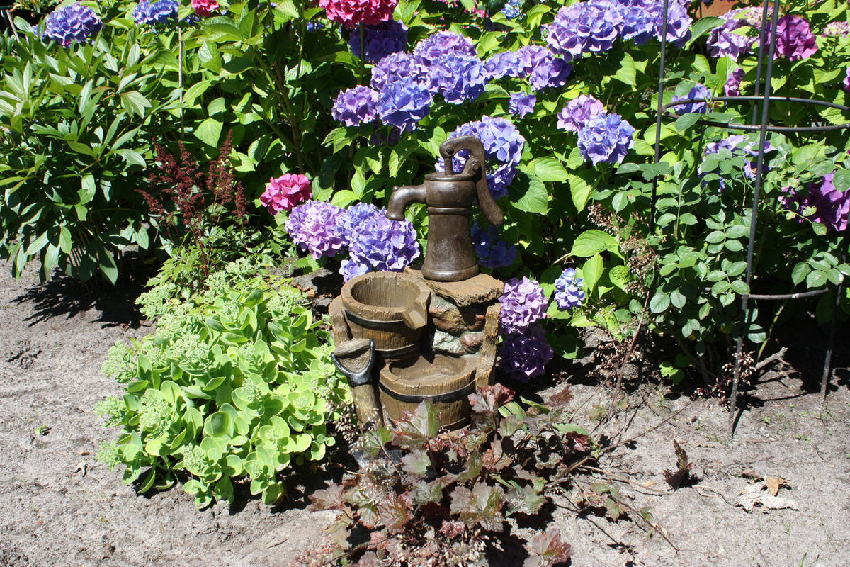 BRUNNEN Kevin Holz-/Stein-Optik Braungrau 60x30x34cm - Braun, Kunststoff (34/30/60cm) - DELUKE