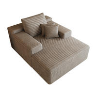 SCHLAFSOFA DE-34763 mit tiefer Sitzfläche Camel - Sandfarben, Textil (159/60/115cm) - ComfortXL