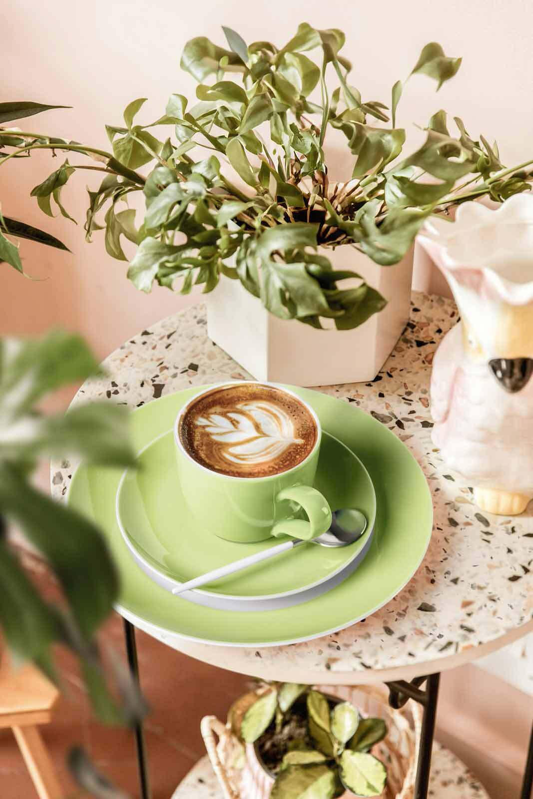 KAFFEETASSE Liberty Pure Colors Lime Green 260 ml - Grün, Keramik (0.26L) - Seltmann Weiden