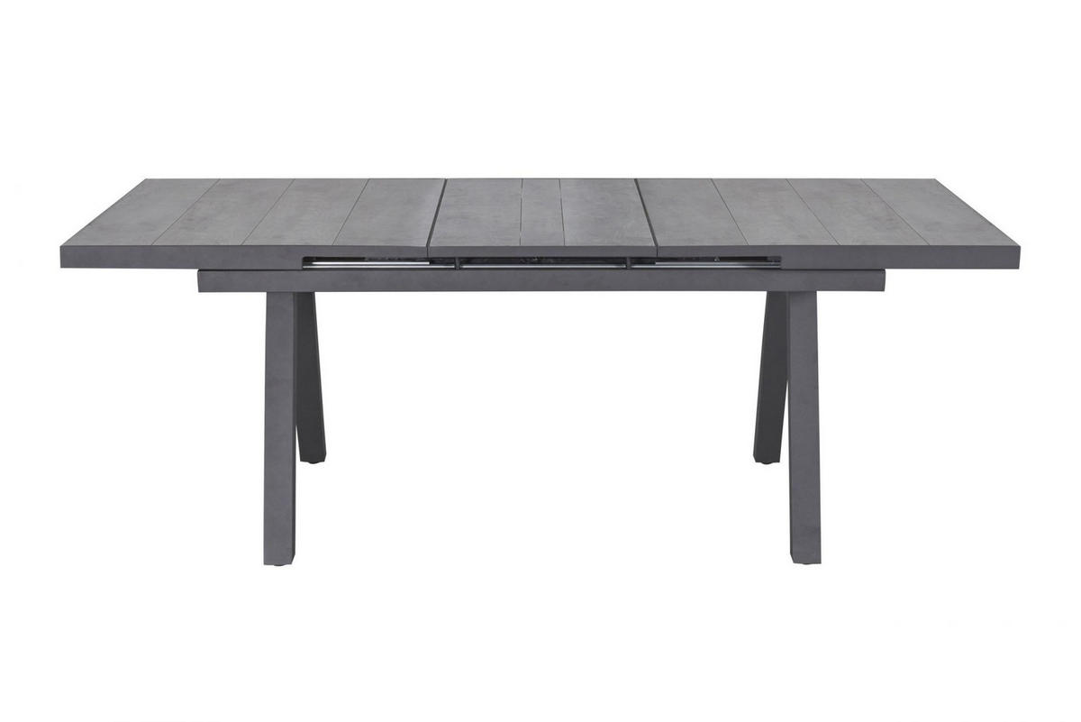 GARTENTISCH Nizza 160/210x100x75 cm, Keramik, Anthrazit - Anthrazit, Keramik (100/210/75cm) - dasmöbelwerk