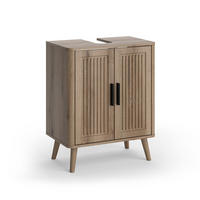 WASCHBECKENUNTERSCHRANK Skara, Eiche, 48 x 60 cm - Eichefarben, Holzwerkstoff (48/60/29cm) - Vicco