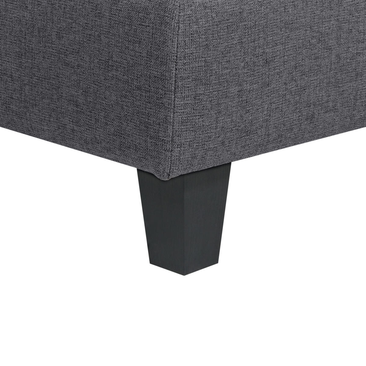 MODULÁRNÍ POHOVKA 5-místná Tvar U Tmavě šedá Látka Unstad - tmavě šedá, textil (228/72/76cm) - Beliani
