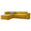 ECKSOFA Lordin Premium, Seite: Links - Gelb, Holz/Textil (267/205cm) - MIRJAN24