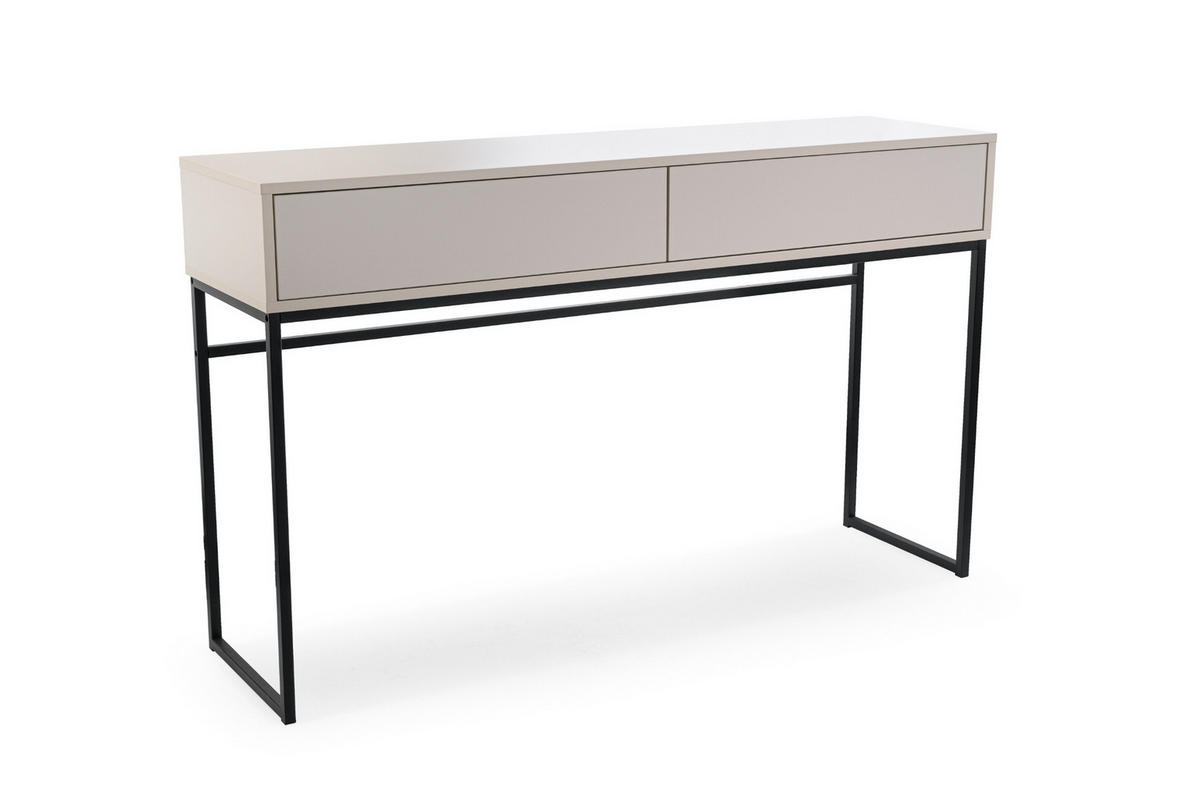 SCHMINKTISCH GENEVE 137/83/37 cm in Sandbeige - Beige, Holzwerkstoff (37/137/83cm) - Deine Möbel 24