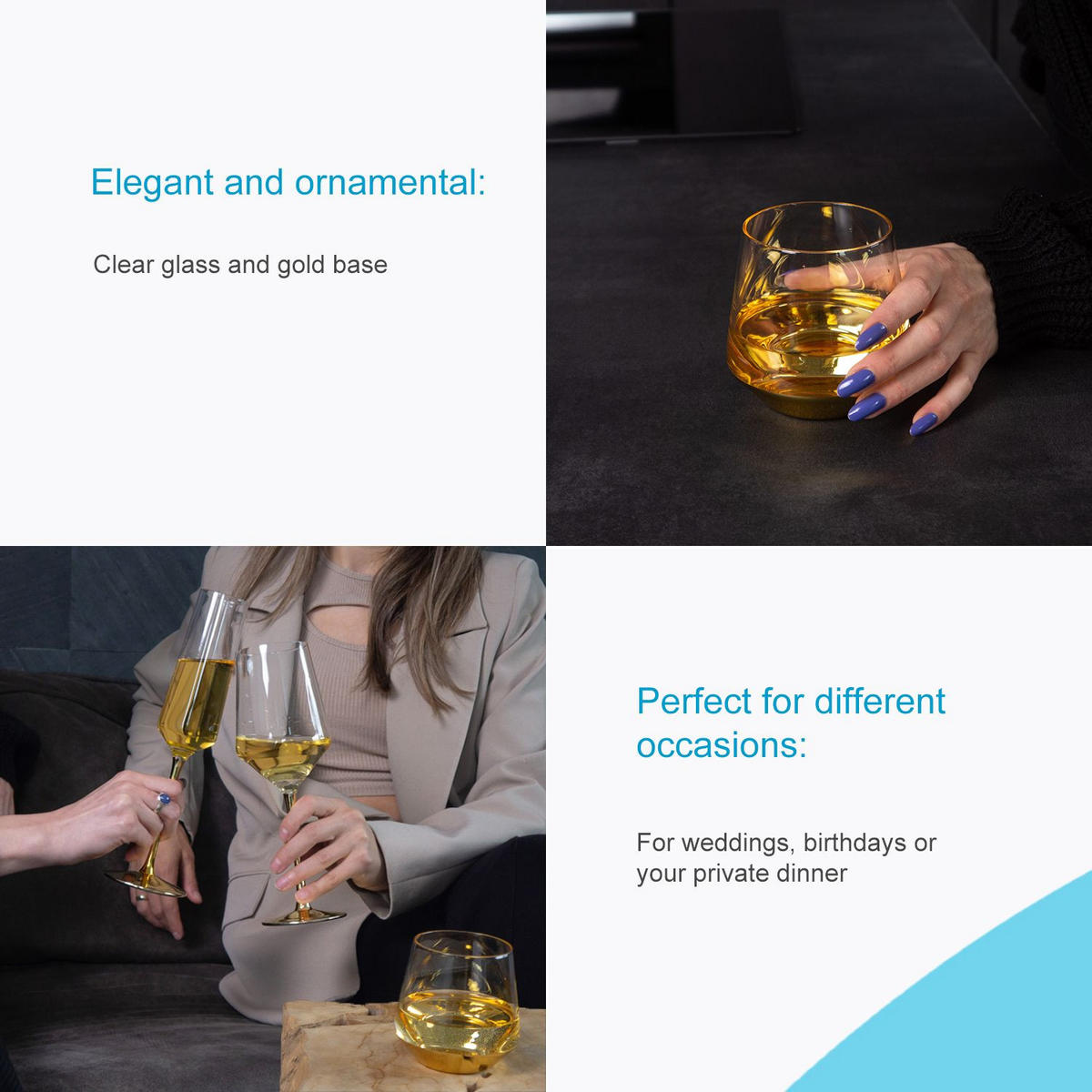 WASSERGLAS SET 350 ml (6-tlg) - Transparent, Glas (0.35L) - Intirilife