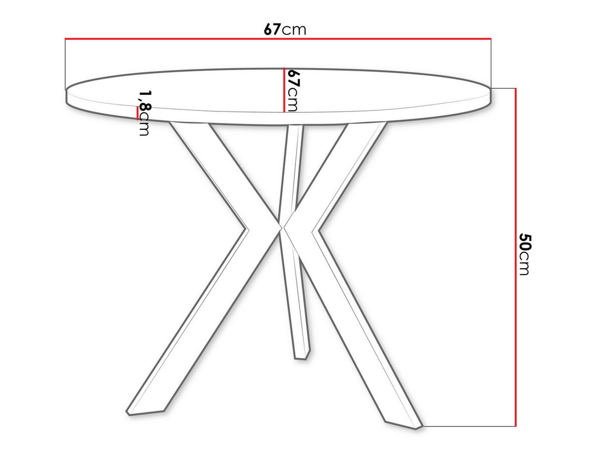 COUCHTISCH STK M6 - Schwarz/Grau, Metall (67/67/50cm) - MIRJAN24