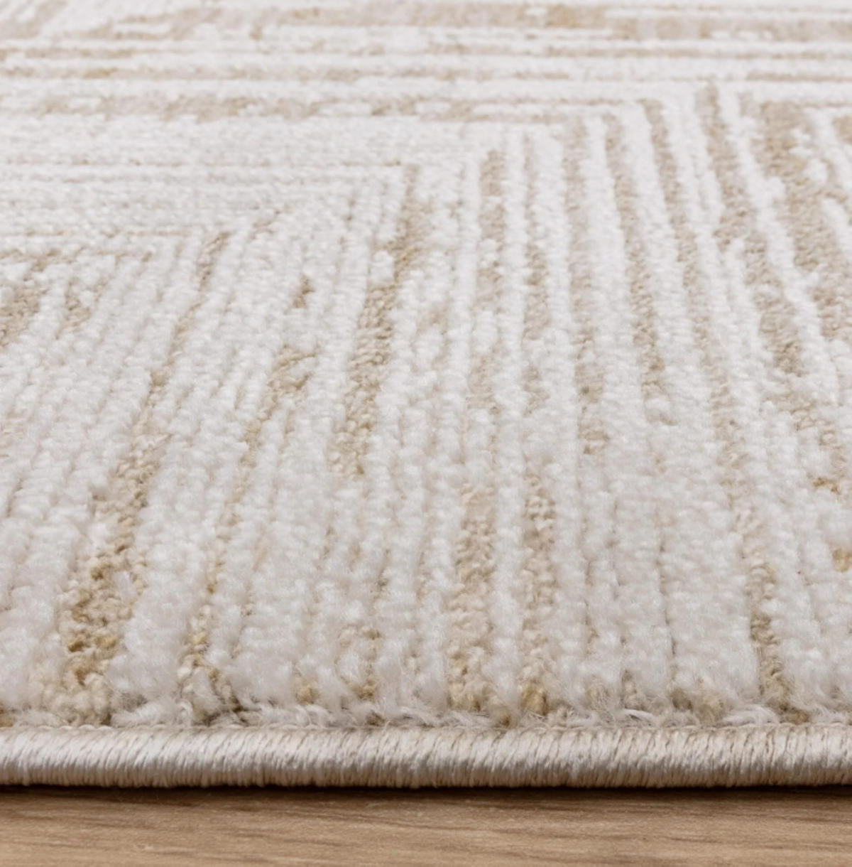 TEPPICH modern Flachgewebe MANDO Beige 200 x 300 cm - Beige, Textil (200/300cm) - Novatrend