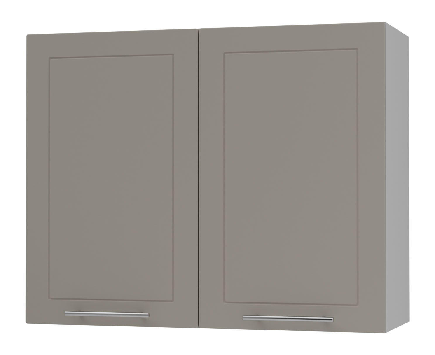 KÜCHENHÄNGESCHRANK Kvantum W3/90 Beige Matt / Grau Matt 90 / 32,5 / 72cm - Beige/Grau, Holz/Holzwerkstoff (90/72/32.5cm) - Feldmann-Wohnen